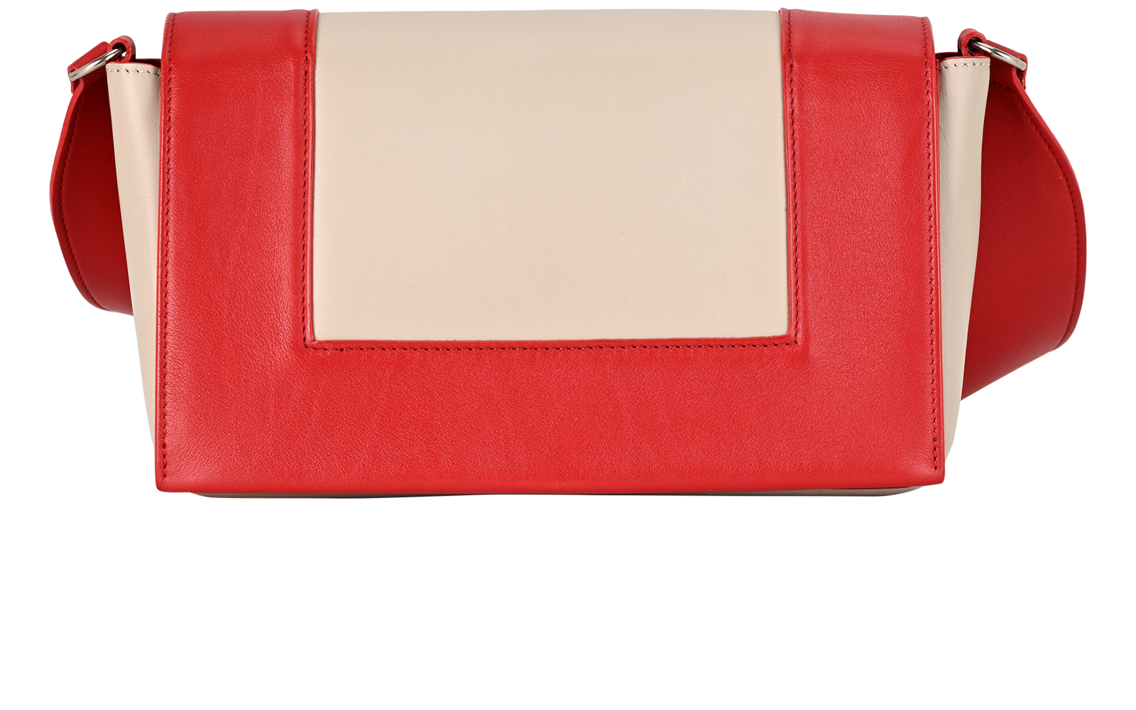 Medium Frame, &pound;430, Handbags, Grey/Red, Leather, Back view